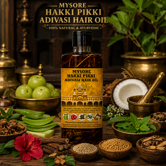 500ML Mysore Hakki Pikki Hair Oil-3 Month Course Package