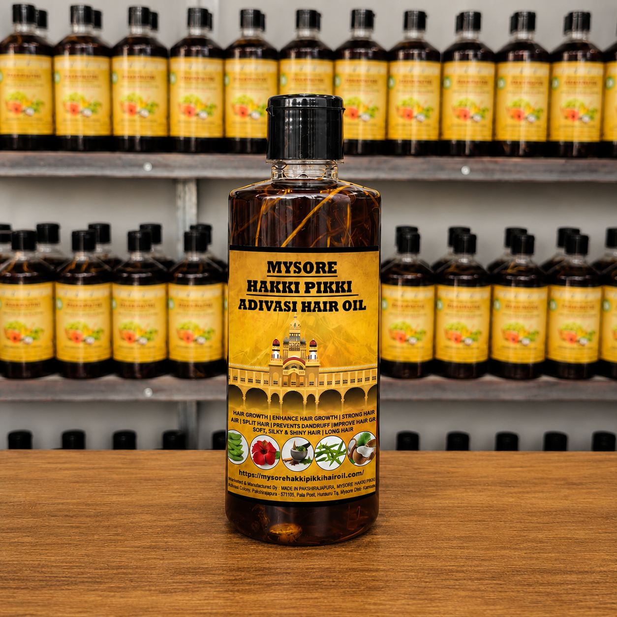 1000ML Mysore Hakki Pikki Hair Oil  - 8 Month Full Course Package