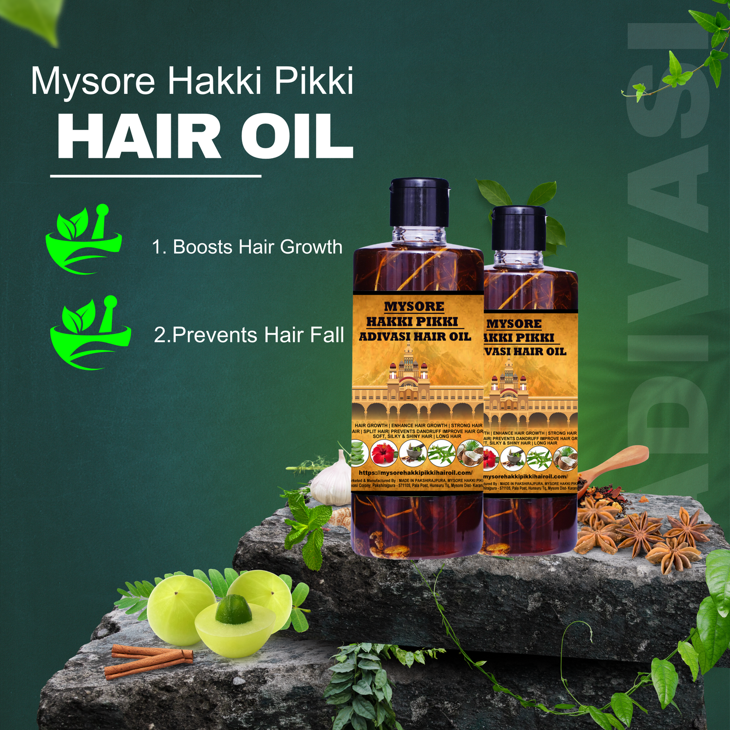 MYSORE HAKKI PIKKI HAIR OIL [1000ml]